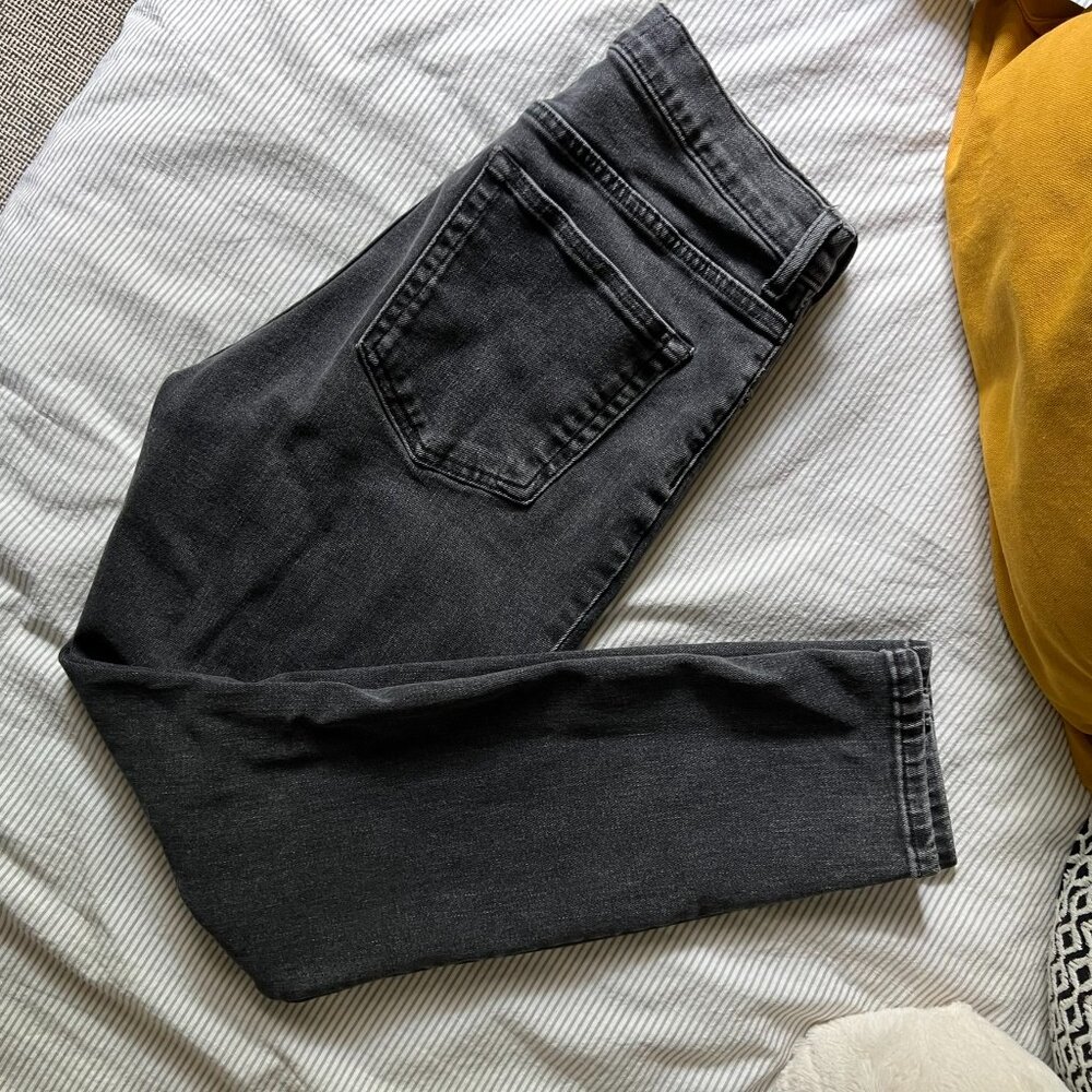 Everlane The High Rise Skinny Ankle Jeans Black Wash Denim Women's Size 29 Ankle